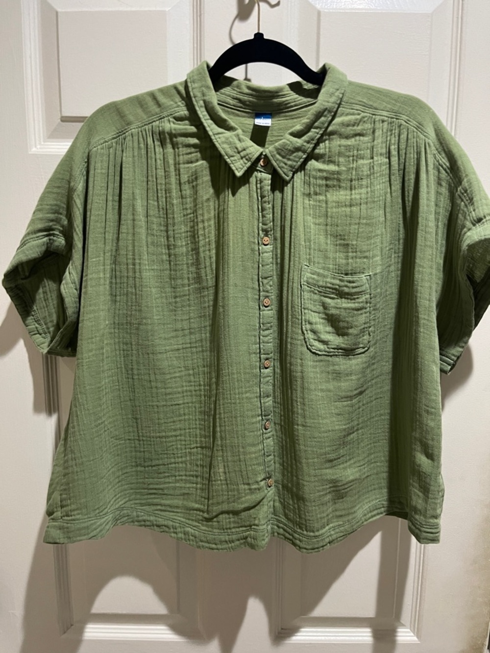 Old Navy Olive Green Button-Down Shirt